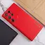 Шкіряний чохол Xshield для Samsung Galaxy S23 Ultra Червоний / Red - мініатюра 4