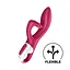Вібратор-кролик Satisfyer Embrace Me 20.5 см бордовий - мініатюра 7