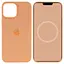 Чехол Epik Silicone case AAA with Magsafe and Animation для Apple iPhone 15 Pro 6.1 Оранжевый/Orange Sorbet - миниатюра 1