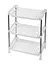 Этажерка пластиковая 3 яруса белая 27.5 х 17 х 39 см - миниатюра 1