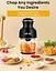 Електричний блендер Wancle, багатоцільова м'ясорубка 350 Вт, 600 мл, безшумна, ідеально підходить для подрібнення, змішування - мініатюра 4