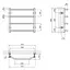 Полотенцесушитель водяной Kroner KRP Diva WT500x500-4 (CV036302) - миниатюра 5