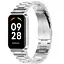 Ремінець-бампер DK CDK Metal Fitlink Steel Watch Band для Xiaomi Mi Band 8 Active (017613) (silver) - мініатюра 4
