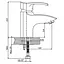 Змішувач для умивальника Haiba FOCUS 001 HB0111 - мініатюра 2
