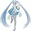 Фігурка Sega Міку Хацуне Сніжинка Hatsune Miku Project DIVA Future Tone 22.0 см WST VC 27.142 - мініатюра 1