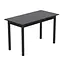 Стіл кухонний Ferrum-decor Маріо 75x120x70 Чорний ДСП Сосна Кембра 16мм (FRD-105734) - мініатюра 1