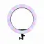 Селфи-кольцо RGB LED MJ-33-A светодиоды SMD 5050 RGBW цветовая температура от 3000K до 6000K черное - миниатюра 1