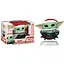 Коллекционная фигурка Funko Pop Мандалорец Грогу The Mandalorian Grogu with Santa Hat in Pram 10 см FP G 746 - миниатюра 1