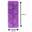 Силиконовая форма для леденцов и конфет на палочке "Цветок", Kitchen Master Фиолетовый 81886 - миниатюра 3