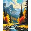 Картина за номерами "Гірський краєвид" 11052-AC 40х50 см - мініатюра 1
