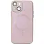 Чохол Epik TPU+Glass Sapphire Midnight with MagSafe для Apple iPhone 15, 6.1 Рожевий/Pink Sand - мініатюра 1