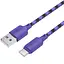 Дата кабель Hoco X116 Meridian USB to Type-C 3A (1m) Gradient Purple Mix - мініатюра 4