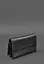Шкіряний чоловічий клатч-барсетка 3.0 чорний краст - мініатюра 5
