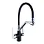 Змішувач для кухні на дві води Frap F4374-2 чорний/хром Чорний матовий - мініатюра 1