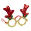 Окуляри новорічні "Оленячі ріжкит" Bambi 2519-SP(Red) розмір 13 см - мініатюра 1