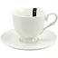 Чашка с блюдцем Interos Зара фарфоровая 250 мл белая (С0212) - миниатюра 1