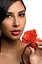 Кляп Master Series Blossom Silicone Rose Gag - Red - миниатюра 8
