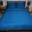Комплект постельного белья Moon&Star Satin Premium Deep Blue King Size 220x240 см наволочки 2х70х70 см - мініатюра 2