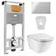 Комплект инсталляция 4 в 1 Volle Master Neo 201010 + унитаз Roca Gap Clean Rim A34H47C000 с сидением Soft Close, Белый - миниатюра 1