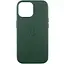 Шкіряний чохол Epik Leather Case AAA with MagSafe and Animation для Apple iPhone 15, 6.1 Green - мініатюра 1