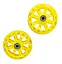 Опорні (тренувальні / додаткові) світлодіодні колеса для дитячого велосипеда 12'-20' жовтий (G0000998) - мініатюра 2