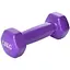 Гантель для фитнеса, 1 кг, виниловое покрытие, фиолетовая, 14x6 см, M0289-V - миниатюра 1