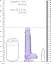 Фалоімітатор RealRock Crystal Clear Dildo Realistic 17 см фіолетовий - мініатюра 5