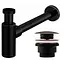 Сифон універсальний для умивальника Rea click-clack Old Black REA-A8536, Чорний - мініатюра 1