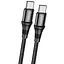 Дата кабель Hoco X50 "Excellent" Type-C to Type-C (2m) Чорний - мініатюра 1
