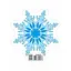 Прикраса для оформлення інтер'єру "Сніжинка 2" 13105217 - мініатюра 1