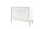 Комод Perfect Home Новая/Nova 2-дверный с 2 ящиками и золотыми ножками KSZ104 Белый (PFH-091217) - миниатюра 5