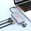Перехідник Hoco Hub HB32 8 в 1 USB 3.0 + USB 2.0 x2 + Type-C + HDMI + RJ45 + SD - мініатюра 7