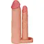 Насадка на пенис Lovetoy Pleasure X-Tender Double Flesh Add 2 20 см телесный - миниатюра 1