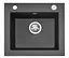 Кухонна мийка гранітна Rea West black metalic ZLE-00121, Чорний - мініатюра 6