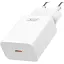 Мережевий зарядний пристрій XO L126 USB-C PD20W Fast Charging Charger with Type-C cable Білий - мініатюра 1