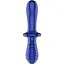 Двосторонній скляний дилдо Satisfyer Double Crystal Light blue - мініатюра 2