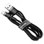Кабель Baseus Cafule Lightning 1.5A (2m) gray/black (CALKLF-CG1) - мініатюра 2