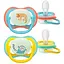 Пустышка Philips Avent Ultra Air ночная 18+ мес. 2 шт. желтая с голубым (SCF376/32) - миниатюра 1