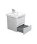 Тумба Мойдодир Unik 50-A Білий з умивальником Vivace 50 Білий - мініатюра 3