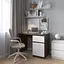 Комп’ютерний стіл Vays R-18 Венге Темний-Білий фасад, письмовий з тумбою праворуч, без ручок, ЛДСП, 100×60×75 см - для дому та офісу - мініатюра 1