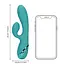 Вібратор-кролик Loveline Inflatable Rabbit 20 см (зелений) - мініатюра 7