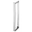 Душевая кабина без поддона Koer SR SC02-100x80x200-TR-01 прозрачное стекло Easy Clean 8 мм, хром KR5355, Универсальная, прозрачный, хром - миниатюра 2