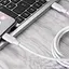 Кабель Proove Striped Silicone Type-C to Type-C 60W (1m) white - мініатюра 2