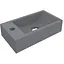 Умивальник Miraggio Faro R mirastone gray 0001209, Чорний матовий - мініатюра 1