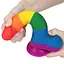 Фалоімітатор LoveToy Prider Dildo 7.5" 19.5 см райдужний - мініатюра 5