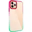 Чохол Epik TPU+PC Fresh sip series для Apple iPhone 11 Pro Max 6.5 Салатовий/Рожевий - мініатюра 1