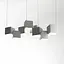 Современная геометрическая люстра CUBE в белом корпусе Ст. 988/8 WT | Line F - миниатюра 2