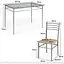 Комплект мебели Costway Corners обеденный стол со стульями - миниатюра 4