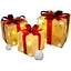 Набор из 3 рождественских подарочных коробок с подсветкой - миниатюра 1