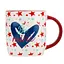 Чашка Elisey Be mine Сердце 350 мл (9071-002b) с красной ручкой    - миниатюра 1